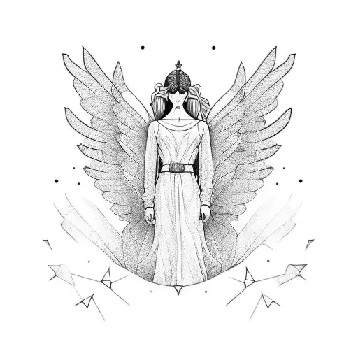 Angel Woman Long Sleeve