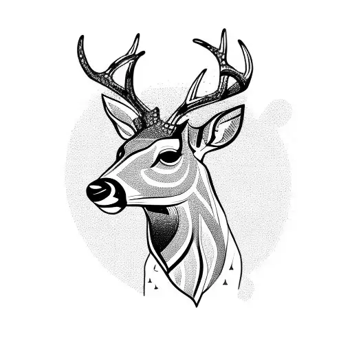 Deer With Long Antlers