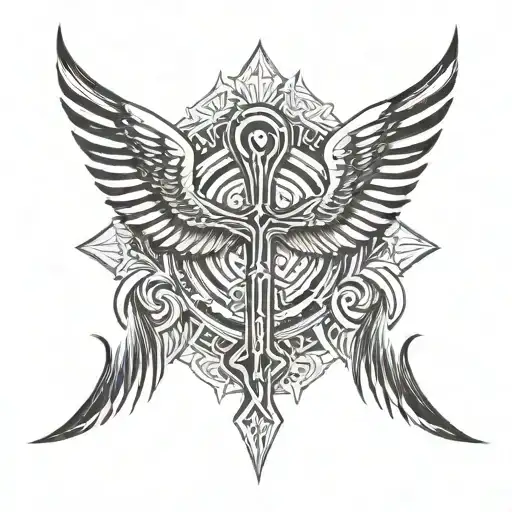Fenix And Ankh Symbol