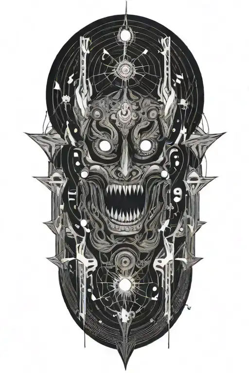 Sound Waves With Demons Traveling Through Space