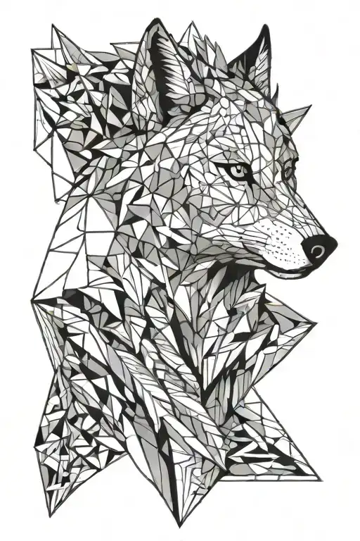 Wolf Head Front View