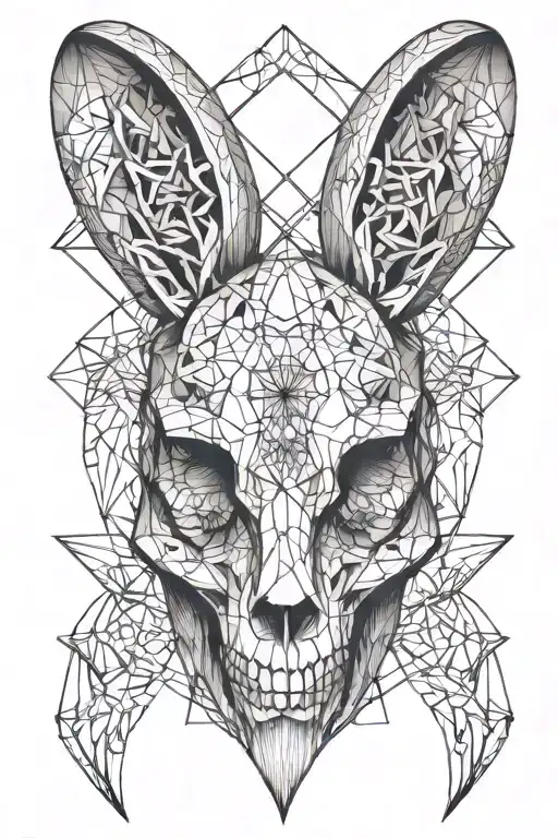 Rabit Skull Alice In Wonderland