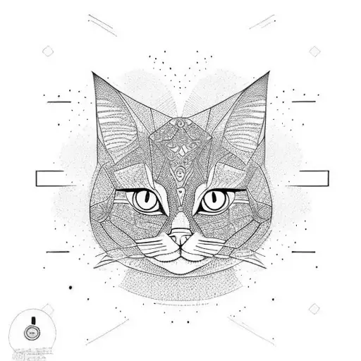 Siluete Standing Cat