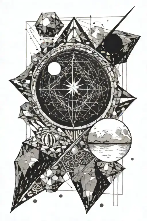 Moon And Small Rock Represent Our Children