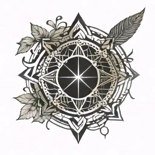 Tattoo Design Of The Symbol Of The Month Of Mehr