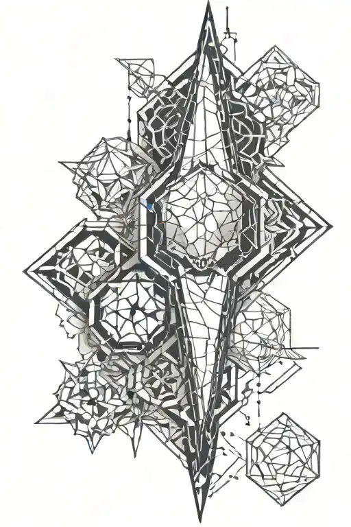 Dagger Hexagon Fore Arm Sleeve