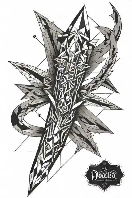 Dagger Geo Fore Arm Sleeve Inspired
