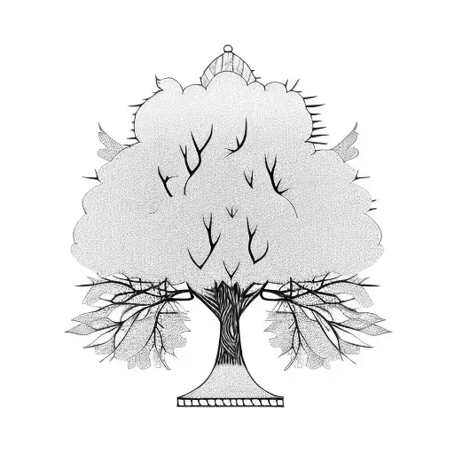 Tree With Two Little Girls