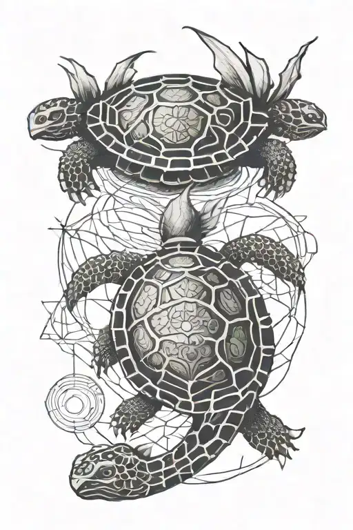 Turtle And Dragon Wrapped