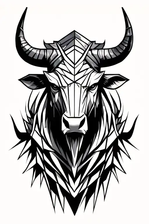 Symbolic Minotaur Head