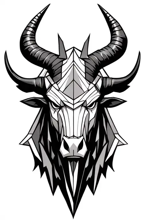 Symbolic Minotaur Head Meaner