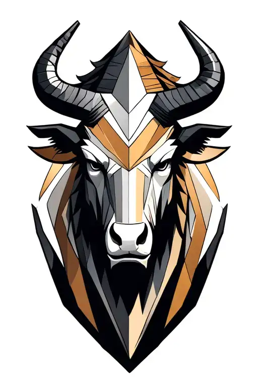 Symbolic Minotaur Head Mean Proud