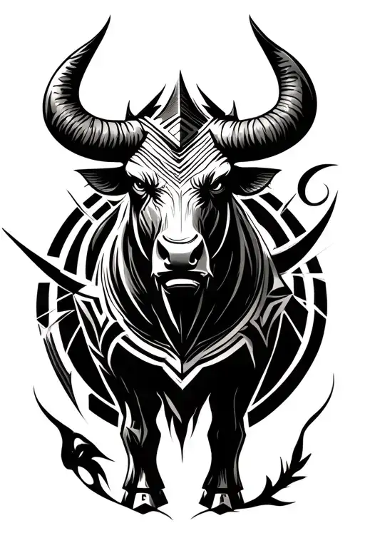 Symbolic Minotaur Mythic Theme