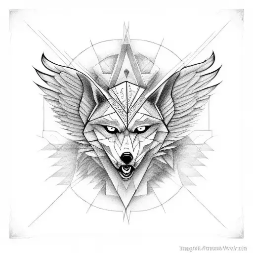 Angel And The Devil As Wolves