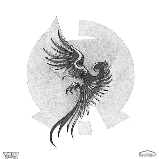 Phoenix With Sacret Geometry