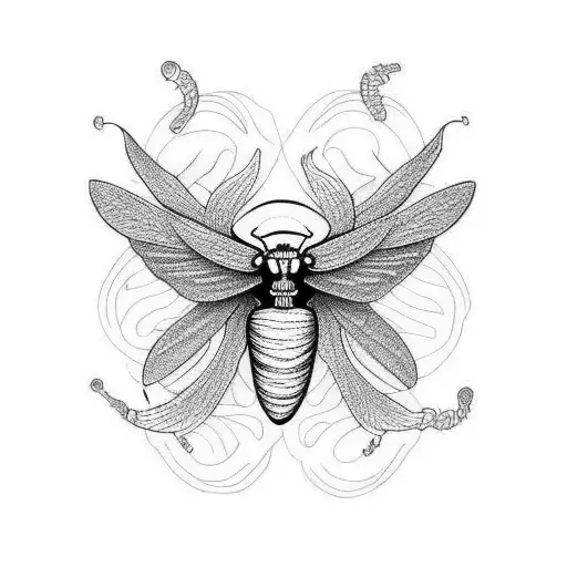 Death Moth Skulll Flowers