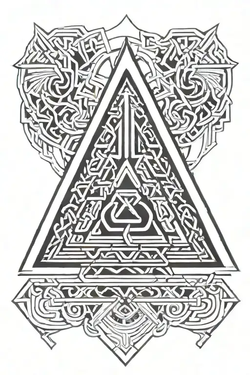 Valknut Symbol Intertwined