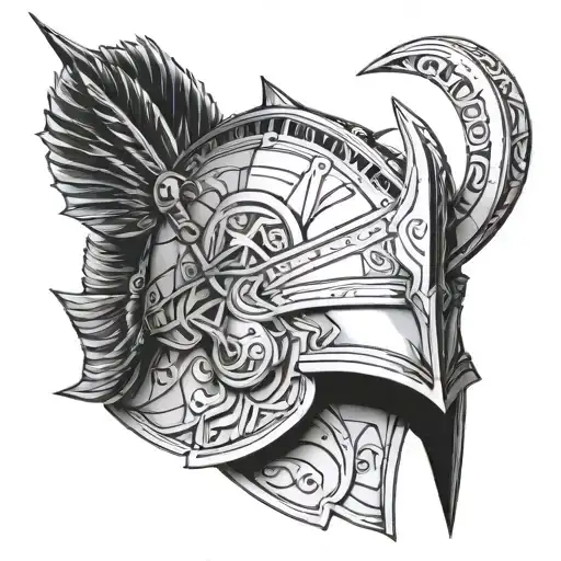 Achilles Helm With Arrow Piercing