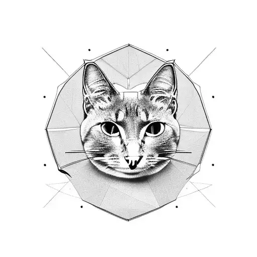 Grey Cat With Missing Eye In Light