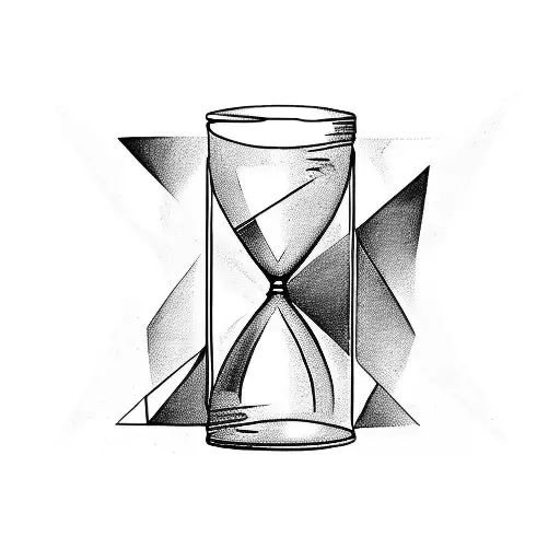 Hourglass With The Word Today Written On It