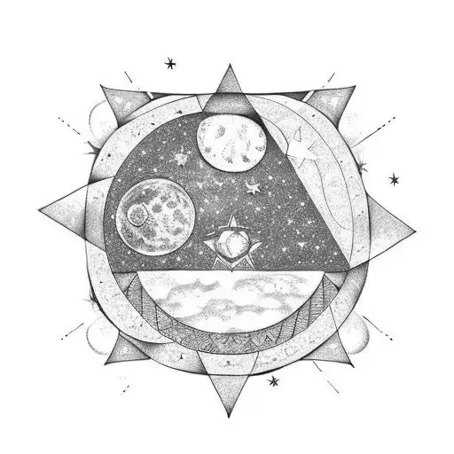 Half Moon Over Leo Star Constellation With Roman Numerals Below 20Th August 1996