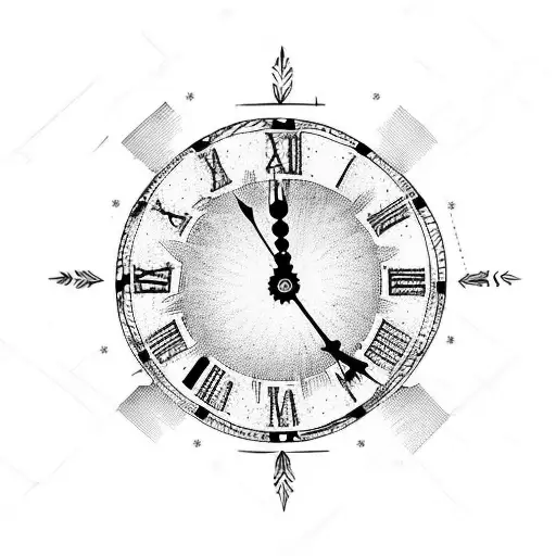 Old Clock With Name Eder