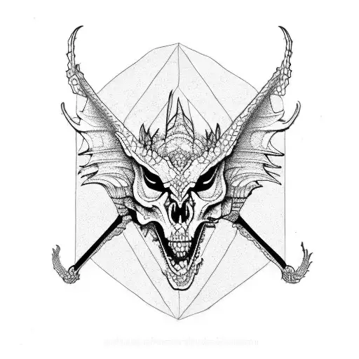 Skeleton Bone Dragon