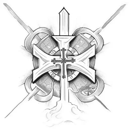 Catholic Cross Digging Into Skin