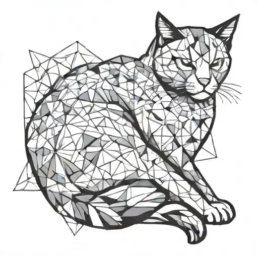 Scottish Cat Sleeping On Back