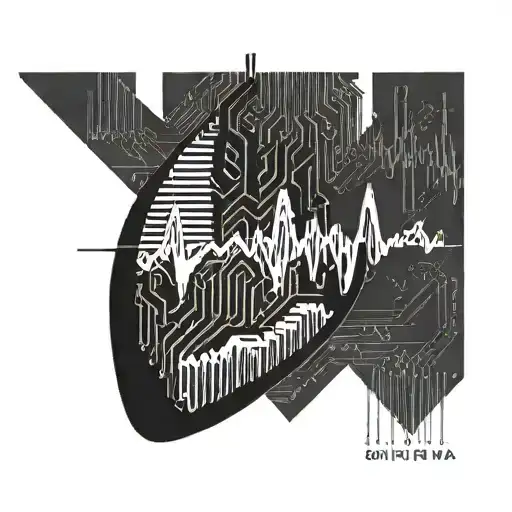 Computer Code Music Heartbeat Line