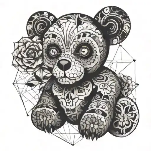 Sugar Skull Teddy Bear