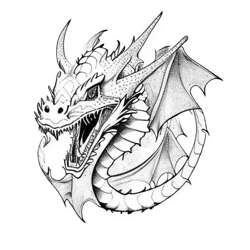 Dragon Nordico Runico Para Antebrazo