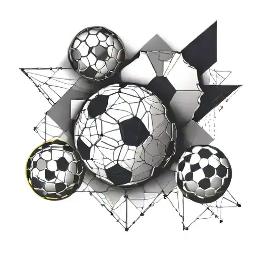 Combine Soccer And Softball & Soccer Ball Intertwined