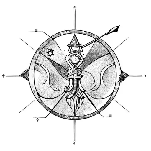 Protector Sagittarius Over Pisces