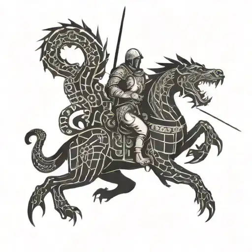 Saint George Killing A Dragon