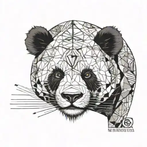 Panda Face Ganster Mandela Style Mixed For Forearm