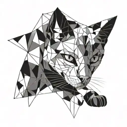 Cat With Patterns Around Them