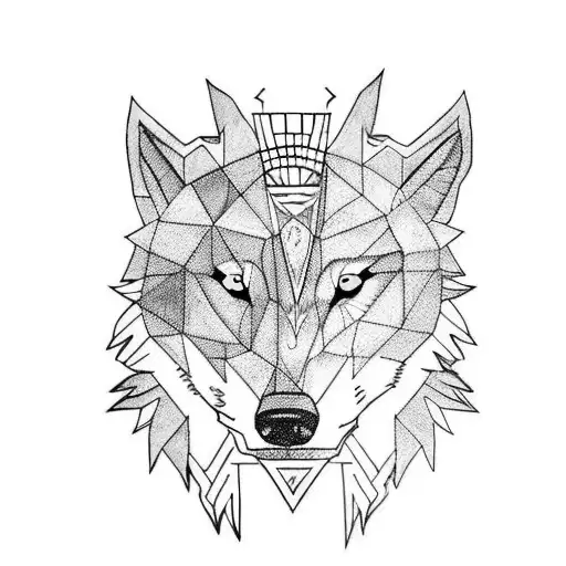 Half Wolf Face Half Sword