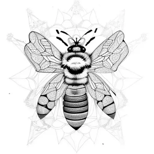 Queen Bee Mandala Details