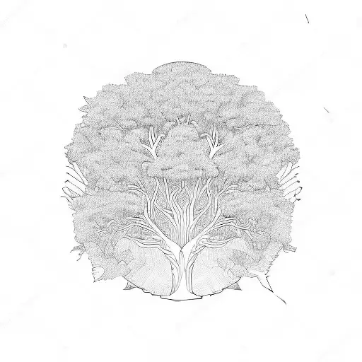 Tree In Ageometric Frame