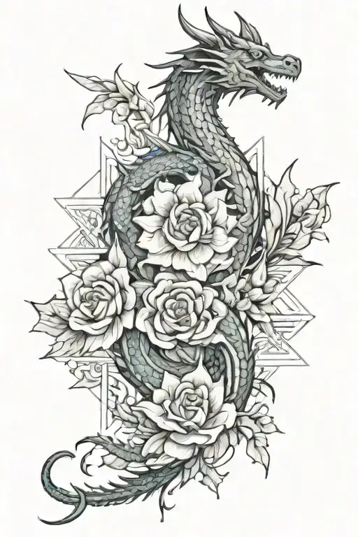 Dragon And Flower