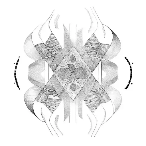 Wrist Linework Abstract