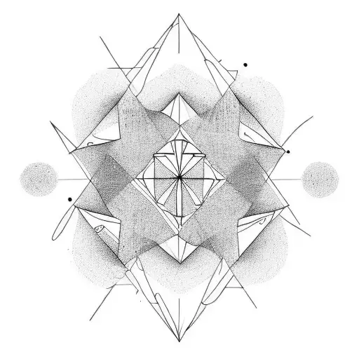 Create A Wrist Tattoo That Is Abstract Flowy Lines In The General Shape Of Triangle