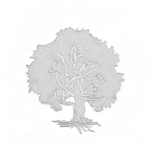 Oak Tree With Irish Design