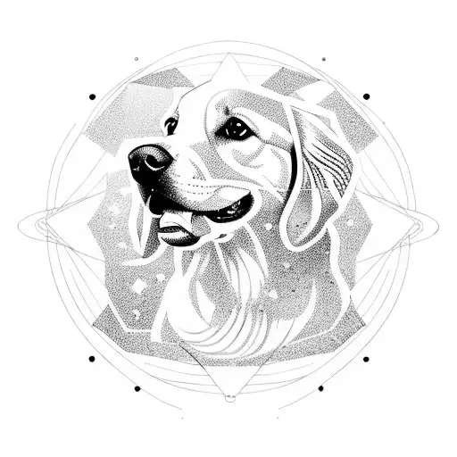 Golden Retriever In Space