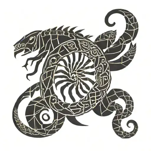 Scorpio Symbol Integrated