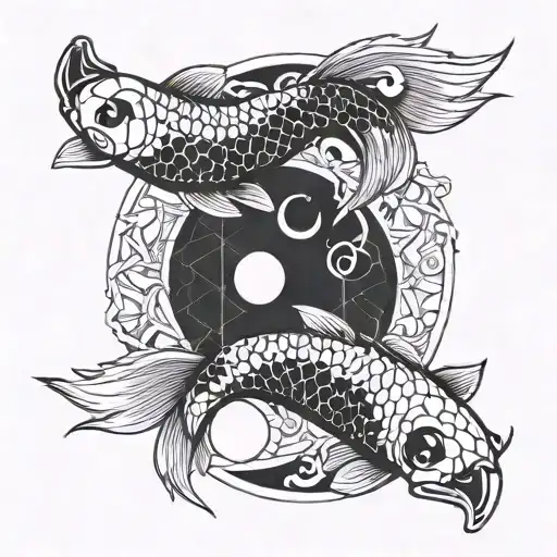 Koi Fish Ying Yang