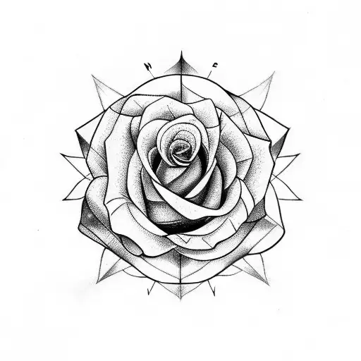 Rose With A Compass