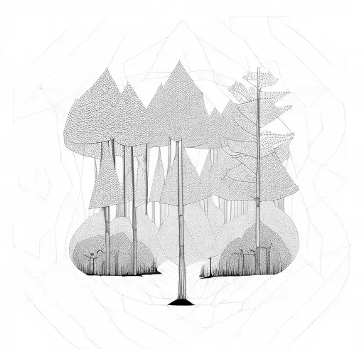 Geometric Abstract Forest