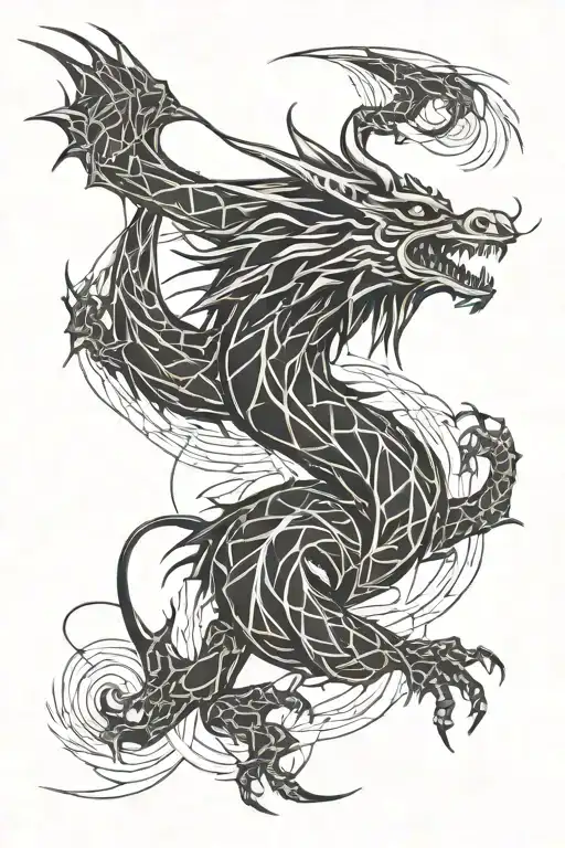 Dragon Wind Water Lightning Bolt